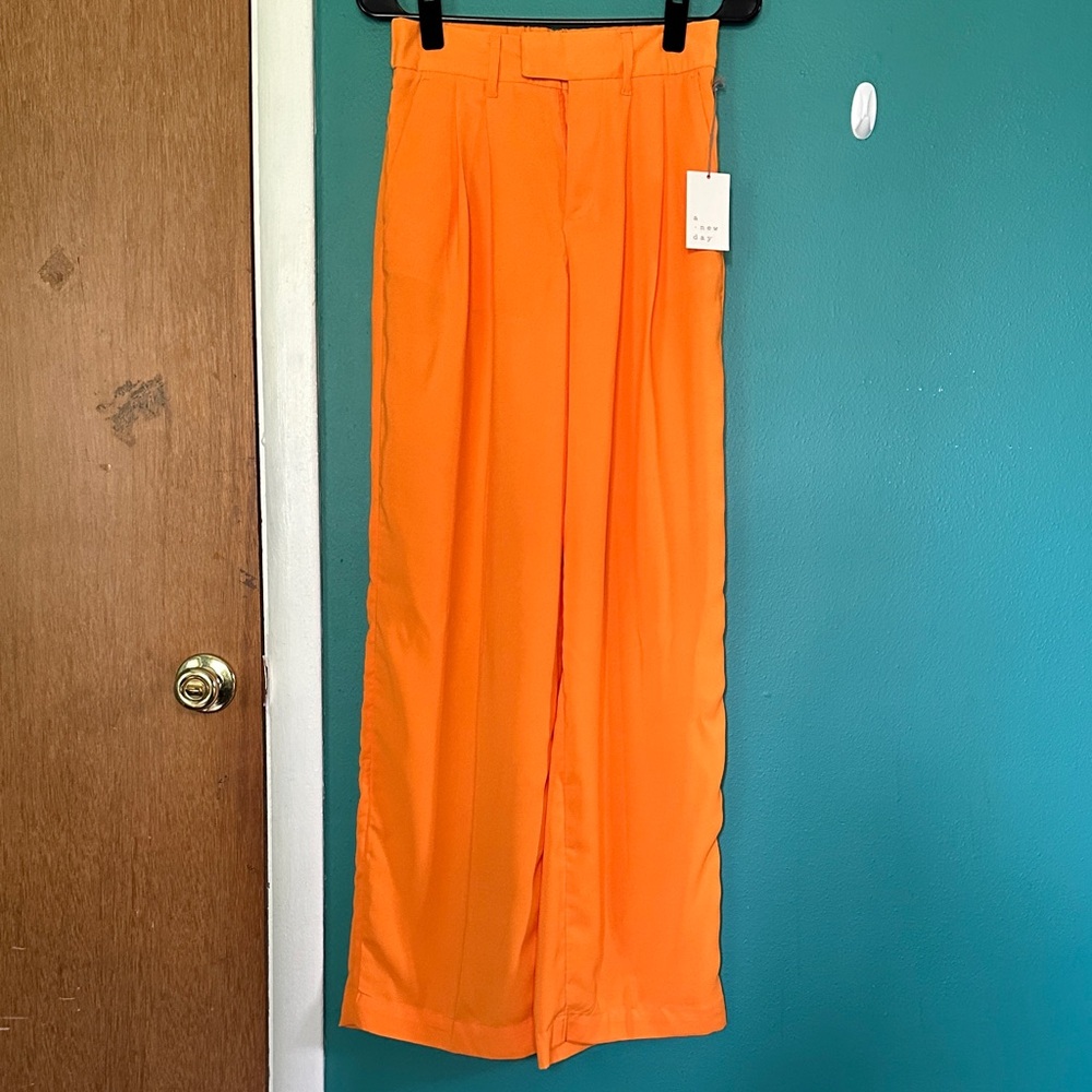 A New Day Orange Wide-Leg Pants